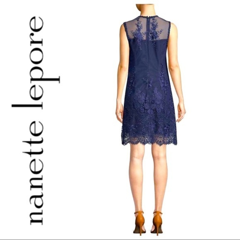 NWT Nanette Lepore Embroidered Lace Dress - Picture 8 of 10